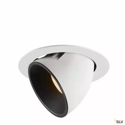 NUMINOS� GIMBLE XL, encastr� de plafond int�rieur, 55�, blanc/noir, LED, 37,4W, 2700K (1006044)