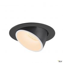 NUMINOS® GIMBLE XL, encastré de plafond intérieur, 55°, noir/blanc, LED, 37,4W, 2700K (1006036)