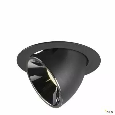 NUMINOS� GIMBLE XL, encastr� de plafond int�rieur, 55�, noir/chrome, LED, 37,4W, 4000K (1006073)