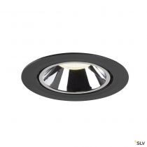 NUMINOS® GIMBLE XL, encastré de plafond intérieur, 55°, noir/chrome, LED, 37,4W, 4000K (1006073)