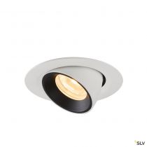 NUMINOS® GIMBLE XS, encastré de plafond intérieur, 20°, blanc/noir, LED, 7W, 3000K (1005840)