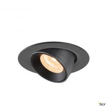 NUMINOS® GIMBLE XS, encastré de plafond intérieur, 20°, noir, LED, 7W, 2700K (1005813)