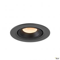 NUMINOS® GIMBLE XS, encastré de plafond intérieur, 20°, noir, LED, 7W, 2700K (1005813)