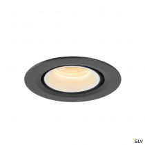 NUMINOS® GIMBLE XS, encastré de plafond intérieur, 20°, noir/blanc, LED, 7W, 3000K (1005832)