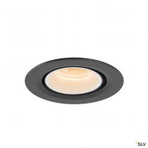 NUMINOS® GIMBLE XS, encastré de plafond intérieur, 40°, noir/blanc, LED, 7W, 2700K (1005817)