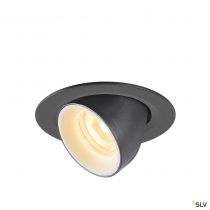 NUMINOS® GIMBLE XS, encastré de plafond intérieur, 40°, noir/blanc, LED, 7W, 3000K (1005835)