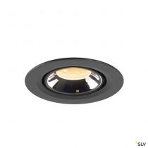 NUMINOS® GIMBLE XS, encastré de plafond intérieur, 40°, noir/chrome, LED, 7W, 3000K (1005836)