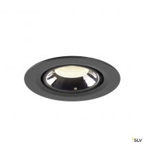 NUMINOS® GIMBLE XS, encastré de plafond intérieur, 40°, noir/chrome, LED, 7W, 4000K (1005854)