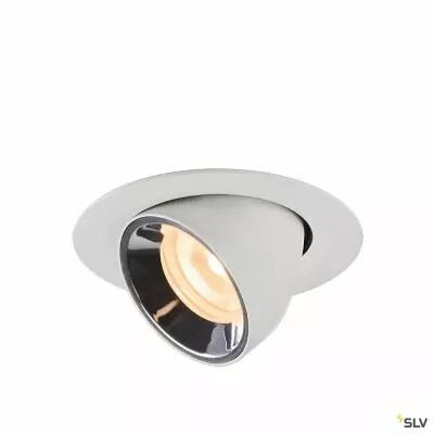 NUMINOS� GIMBLE XS, encastr� de plafond int�rieur, 55�, blanc/chrome, LED, 7W, 2700K (1005830)