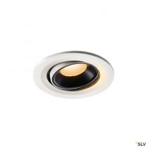 NUMINOS® MOVE S, encastré de plafond intérieur, orientable, 20°, blanc/noir, LED, 8,6W, 2700K (1005328)