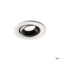 NUMINOS® MOVE S, encastré de plafond intérieur, orientable, 20°, blanc/noir, LED, 8,6W, 4000K (1005364)