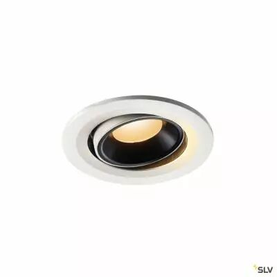 NUMINOS� MOVE S, encastr� de plafond int�rieur, orientable, 40�, blanc/noir, LED, 8,6W, 2700K (1005331)
