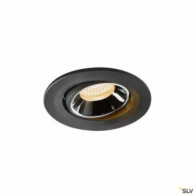 NUMINOS� MOVE S, encastr� de plafond int�rieur, orientable, 40�, noir/chrome, LED, 8,6W, 2700K (1005324)