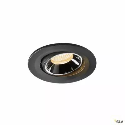 NUMINOS� MOVE S, encastr� de plafond int�rieur, orientable, 40�, noir/chrome, LED, 8,6W, 3000K (1005342)