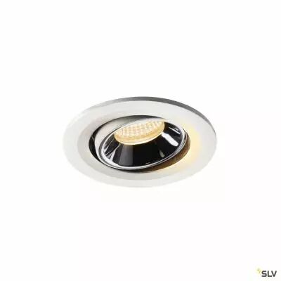 NUMINOS� MOVE S, encastr� de plafond int�rieur, orientable, 55�, blanc/chrome, LED, 8,6W, 2700K (1005336)