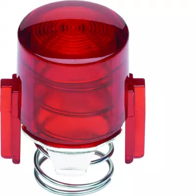 1930 Enjoliveur de poussoir � voyant E10 rouge transparent (WMV783R)