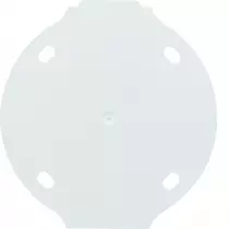 1930 Plaque de fond autoextinguible 1 poste blanche (WMV685B)