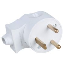 20A male coudée 2P+T blanc (61062)