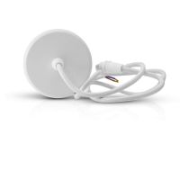acacia patere avec cable suspension spot saillie gu10 cylindre blc (6803)