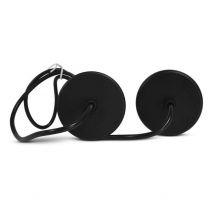 acacia patere avec cable suspension spot saillie gu10 cylindre noir (68031)
