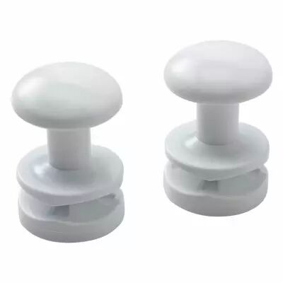 Accessoire s�che-serviette pat�re ronde blanc par 2 (498013)