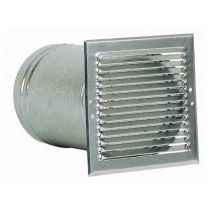 Accessoire Thermodynamique entrée/sortie d\'air murale Metallique Ø160mm (900365)