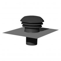 Accessoire Thermodynamique entrée/sortie d\'air toiture grise Ø125 mm (296070)