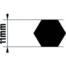 Adaptateur axe j4-11mm hexa (9014168)