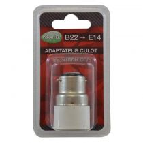 adaptateur base culot b22 vers e14 blister (739911)