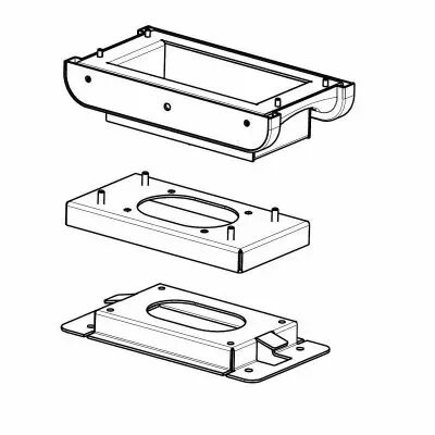 Adaptateur fixation sol ancienne borne nouvelle borne metal (980958)