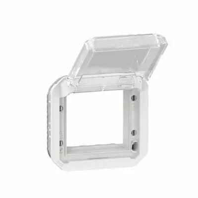 Adaptateur Plexo � volet transparent pour Mosaic composable blanc (069695L)