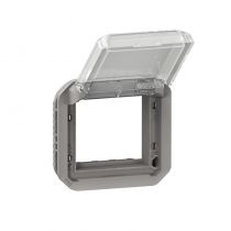 Adaptateur Plexo à volet transparent pour Mosaic composable gris (069580L)