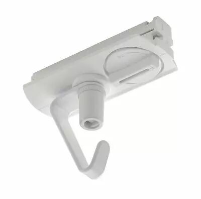 Adaptateur pour suspension, avec crochet, pour rail 1 allumage � encastrer, int�rieur, blanc (143171)
