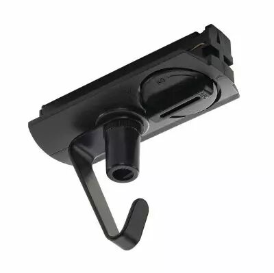 Adaptateur pour suspension, avec crochet, pour rail 1 allumage � encastrer, int�rieur, noir (143170)