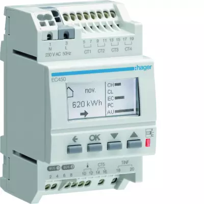afficheur modulaire des consommations multi-�nergies rt2012 (ec450)