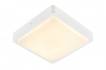 AINOS SENSOR, applique et plafonnier extérieur, carré, blanc, LED, 18W, 3000K/4000K, IP65, détecteur de mouvement (1003451)