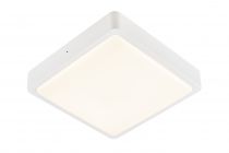 AINOS SENSOR, applique et plafonnier extérieur, carré, blanc, LED, 18W, 3000K/4000K, IP65, détecteur de mouvement (1003451)