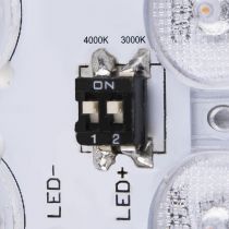 AINOS SENSOR, applique et plafonnier extérieur, carré, blanc, LED, 18W, 3000K/4000K, IP65, détecteur de mouvement (1003451)