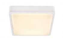 AINOS SENSOR, applique et plafonnier extérieur, carré, blanc, LED, 18W, 3000K/4000K, IP65, détecteur de mouvement (1003451)