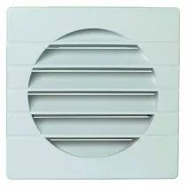 Aldes - Auvent ma&ccedil;onnerie ext&eacute;rieur GEB 160 184x184x38 mm - blanc (11011241)