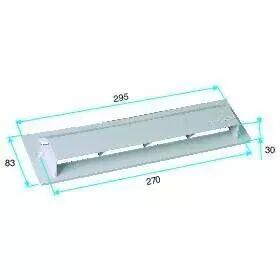 Aldes - Auvent ma�onnerie ext�rieur GES 125 149x149x38 mm - ivoire (11011243)