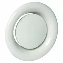 Aldes - Bouche &agrave; noyau r&eacute;glable de reprise acier blanc SR 143 D125 (11052227)