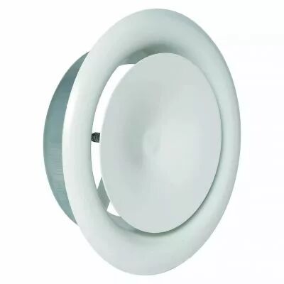Aldes - Bouche � noyau r�glable de soufflage acier blanc SR 145 D160 (11052206)