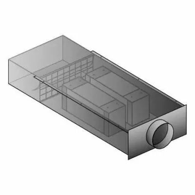 Aldes - Caisson acoustique SAT 250 m�/h - Longeur 1500 mm (11011013)