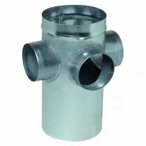 Aldes - Collecteur raccord d\'&eacute;tage galvanis&eacute; CRE standard - Diam&egrave;tre 200 1-2-3/125 (11093718)