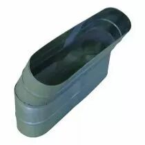 Aldes - Coude vertical oblong galvanis&eacute; CVO &agrave; 30&deg; - L 545mm x H 165mm (11063326)