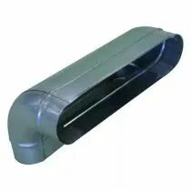 Aldes - Coude vertical oblong galvanis&eacute; CVO &agrave; 90&deg; - L 410mm x H 165mm (11063244)