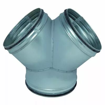Aldes - Culotte simple galva 90� � joint - Diam�tre 125 (11098372)