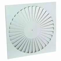 Aldes - Diffuseur fixe h&eacute;lico&iuml;dal pour dalle plafond 600x600 acier blanc SF 786 (11051133)