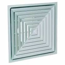 Aldes - Diffuseur fixe isol&eacute; + plenum dalle plafond 600x600 acier blanc SF704R TP D315 (11051092)